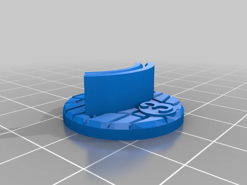DnD Paper Standee with numbered plate