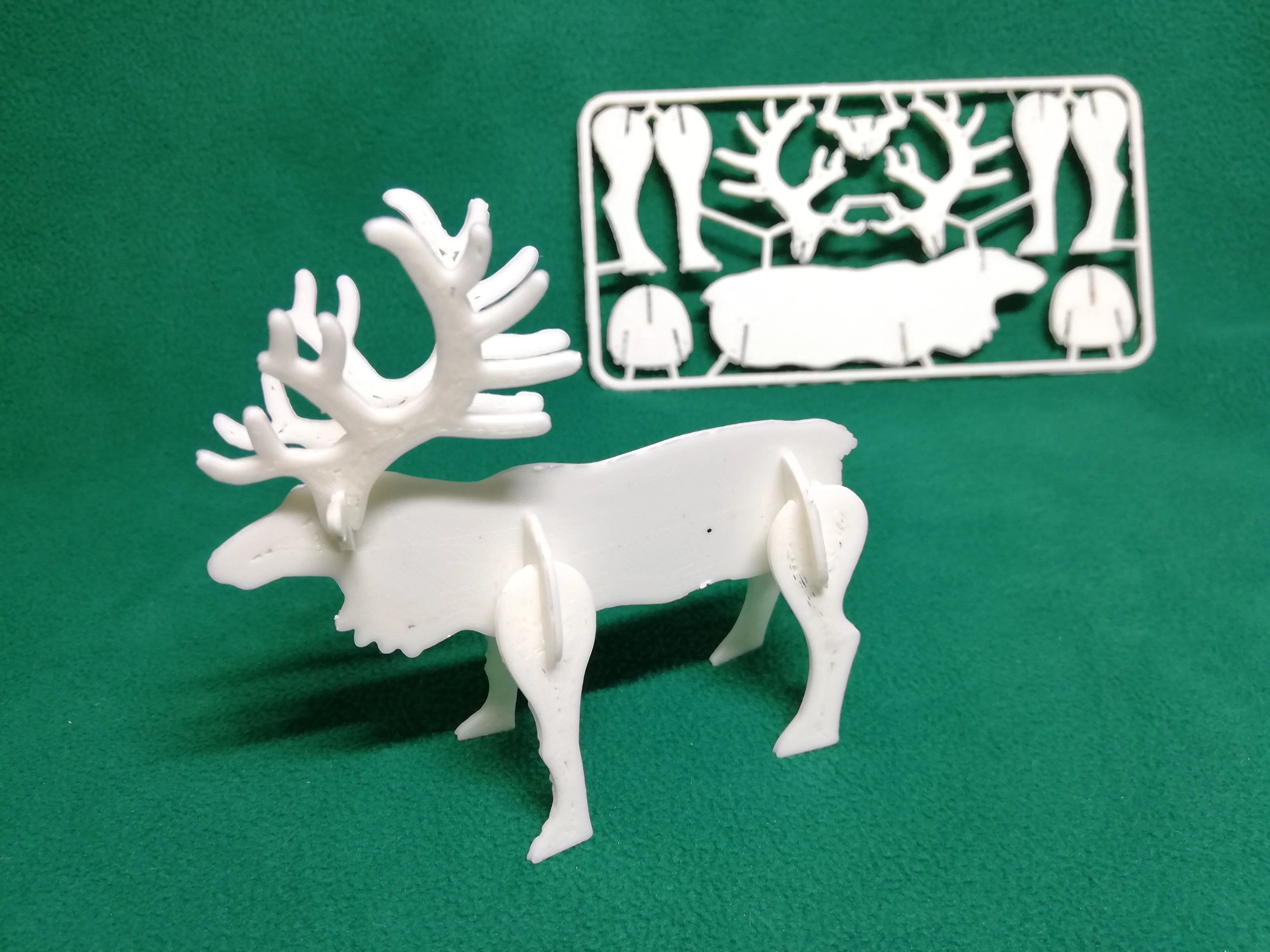 Reindeer christmas card kit 3d print