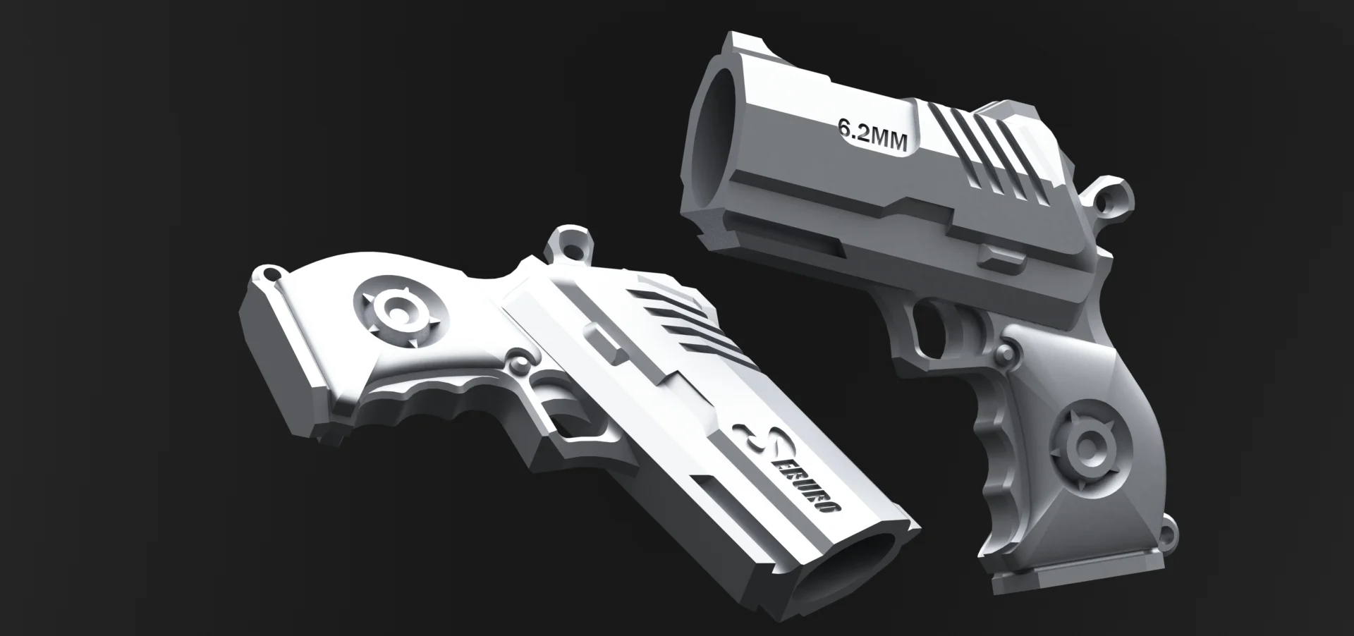 Mini Bic lighter holder - Seburo pistol