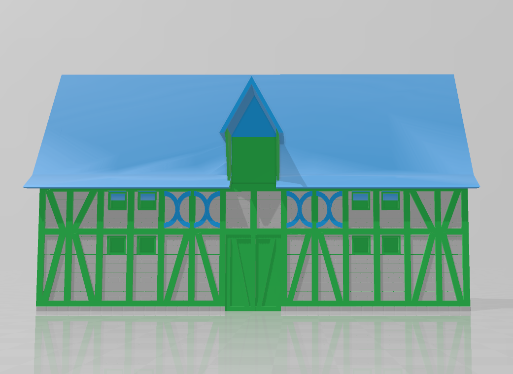 N-scale "Dreiseithof" three-sided courtyard from the Palatine