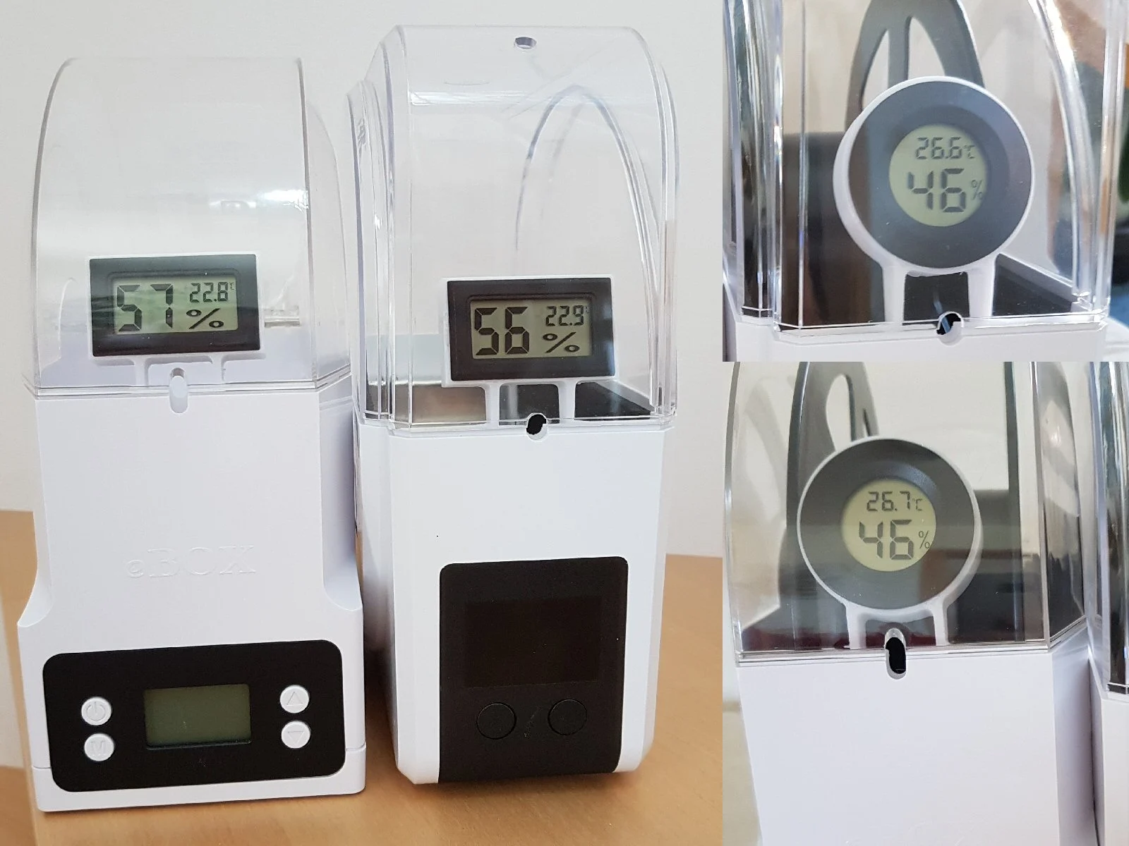Hygrometer for Filament Dryer (Sunlu S1 + eSun eBox) - no drilling