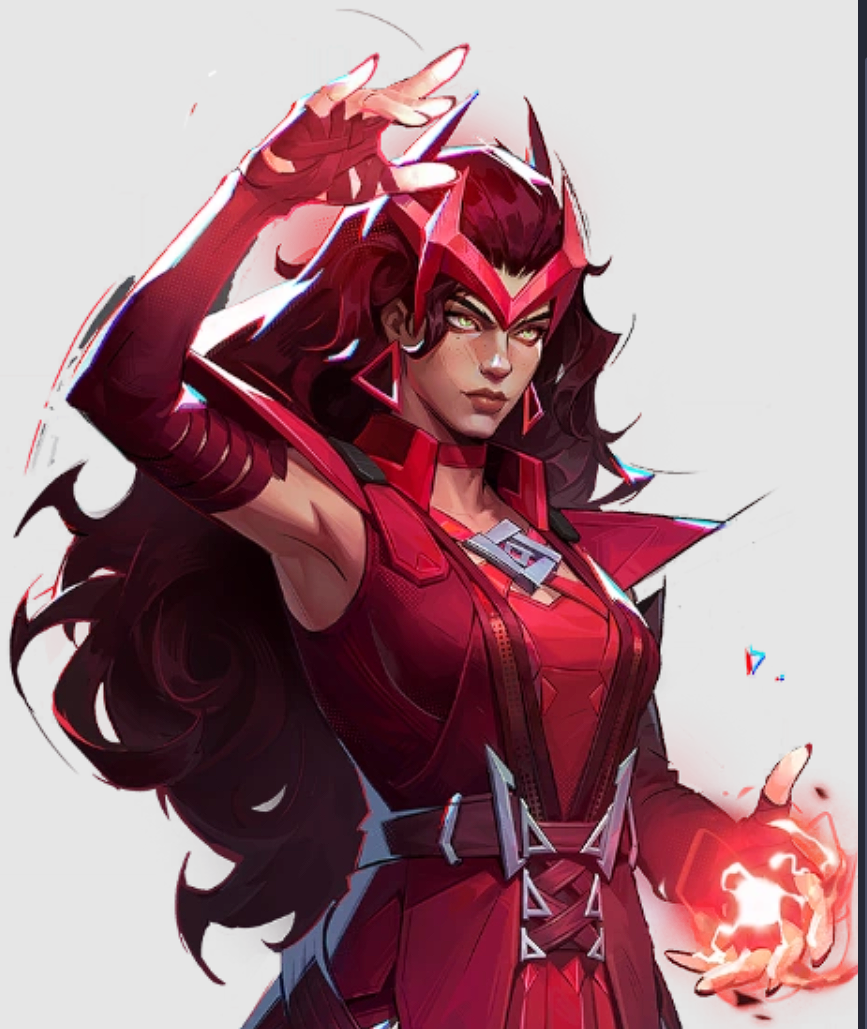 Scarlet Witch (Wanda Maximoff) Necklace (Marvel Rivals)