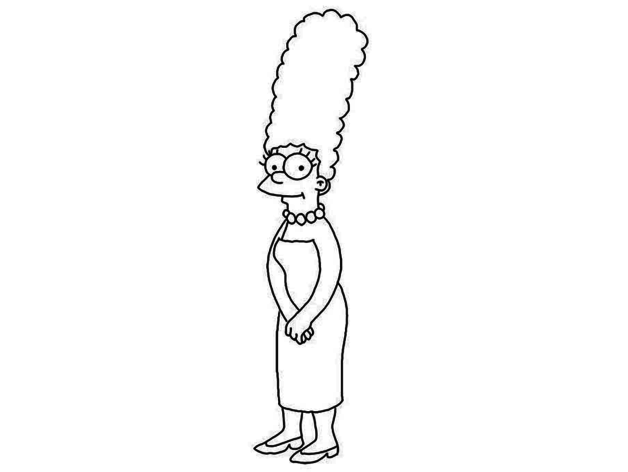 Marge Simpson wall art