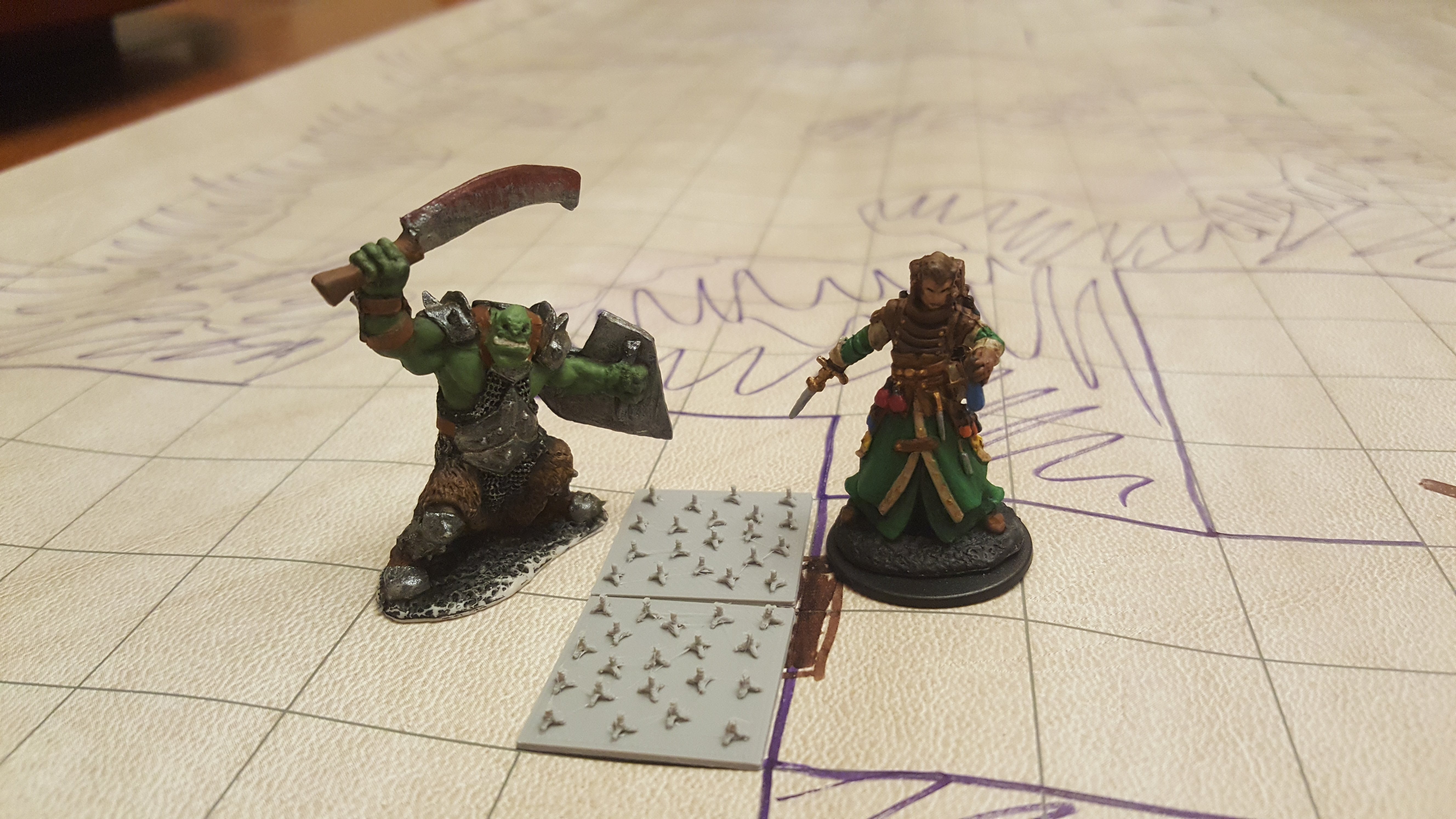 D&D caltrops square