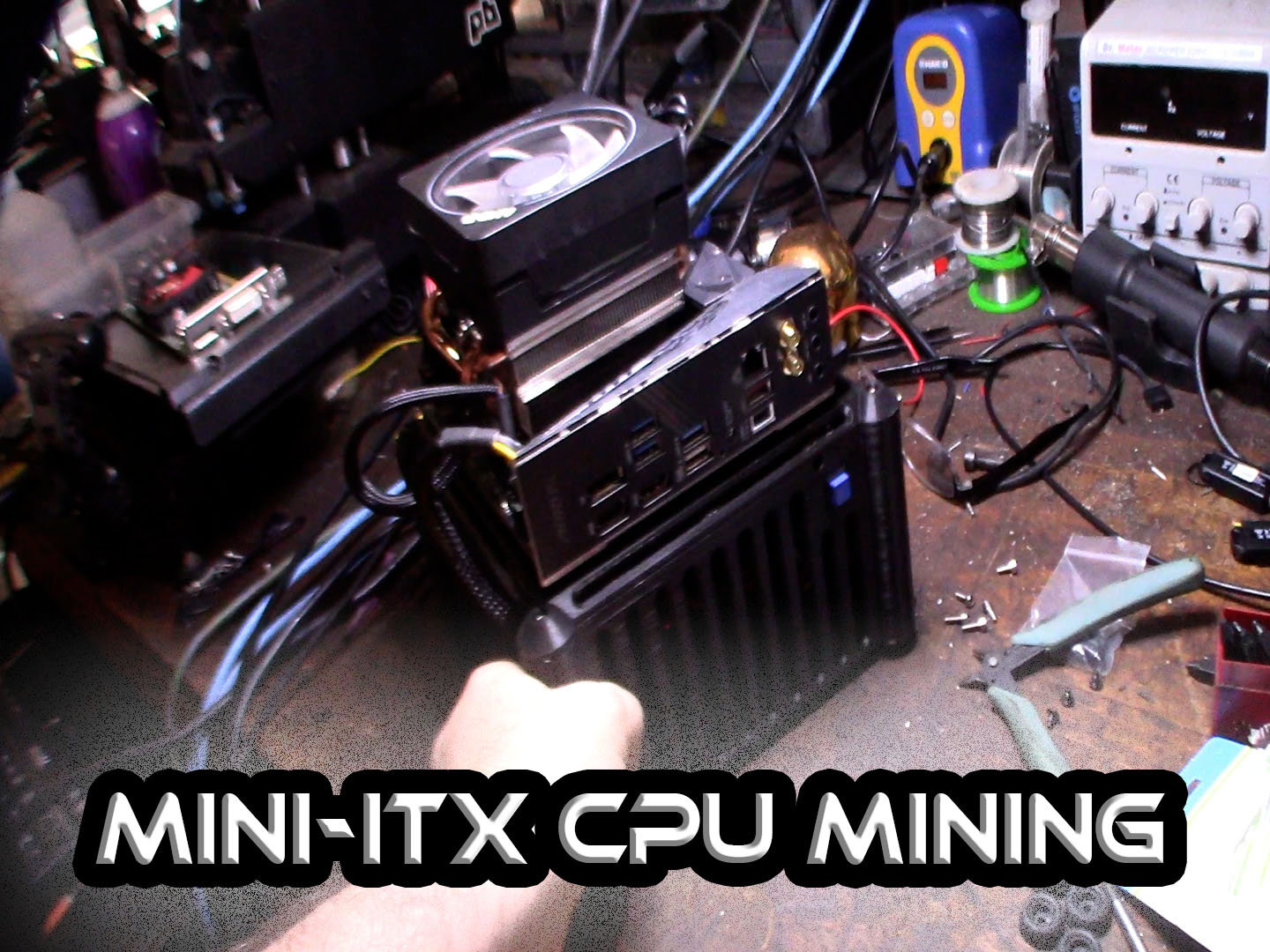Mini-ITX CPU mining computer rig case Raptoreum Monero Version 1
