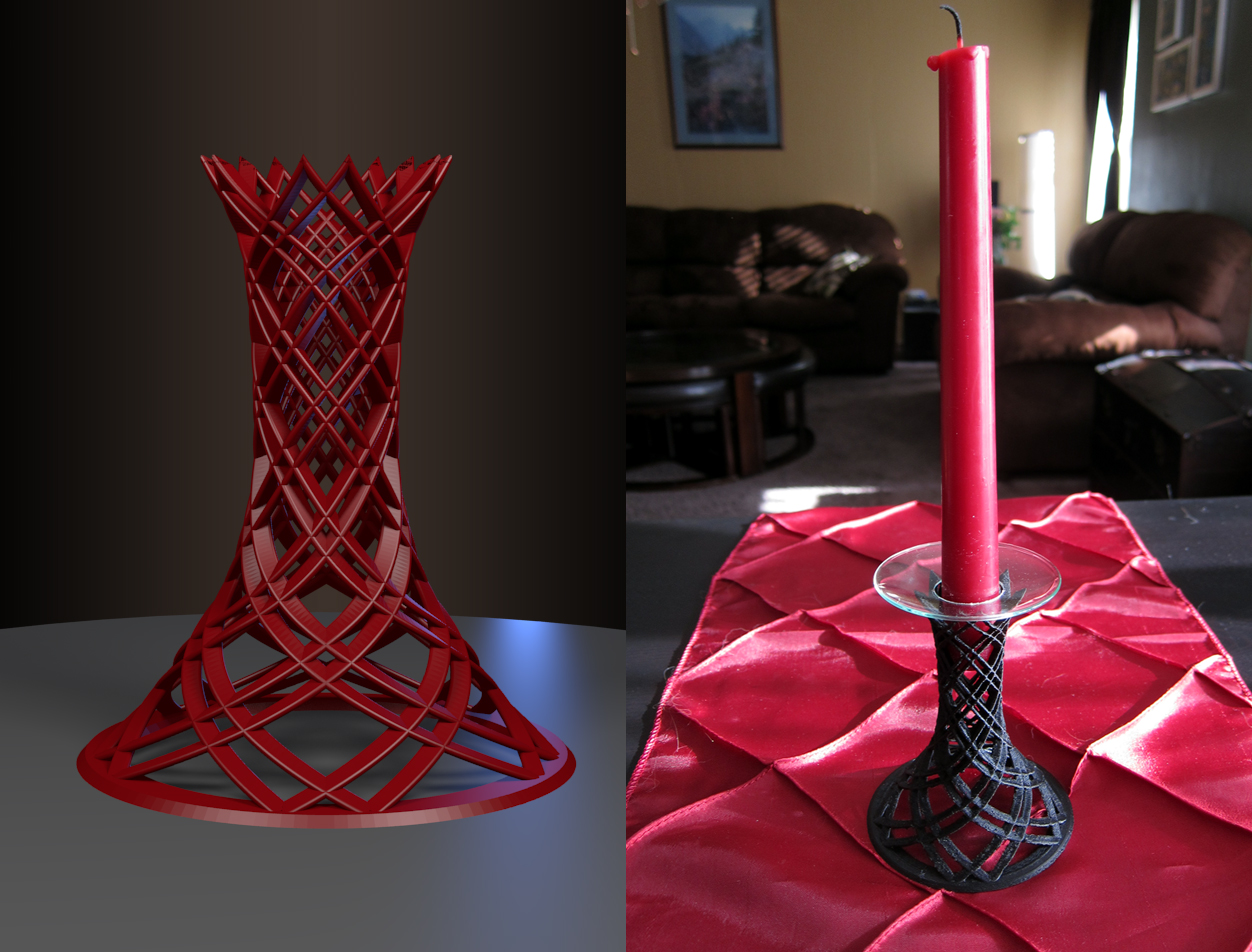 Elegant candlestick holder