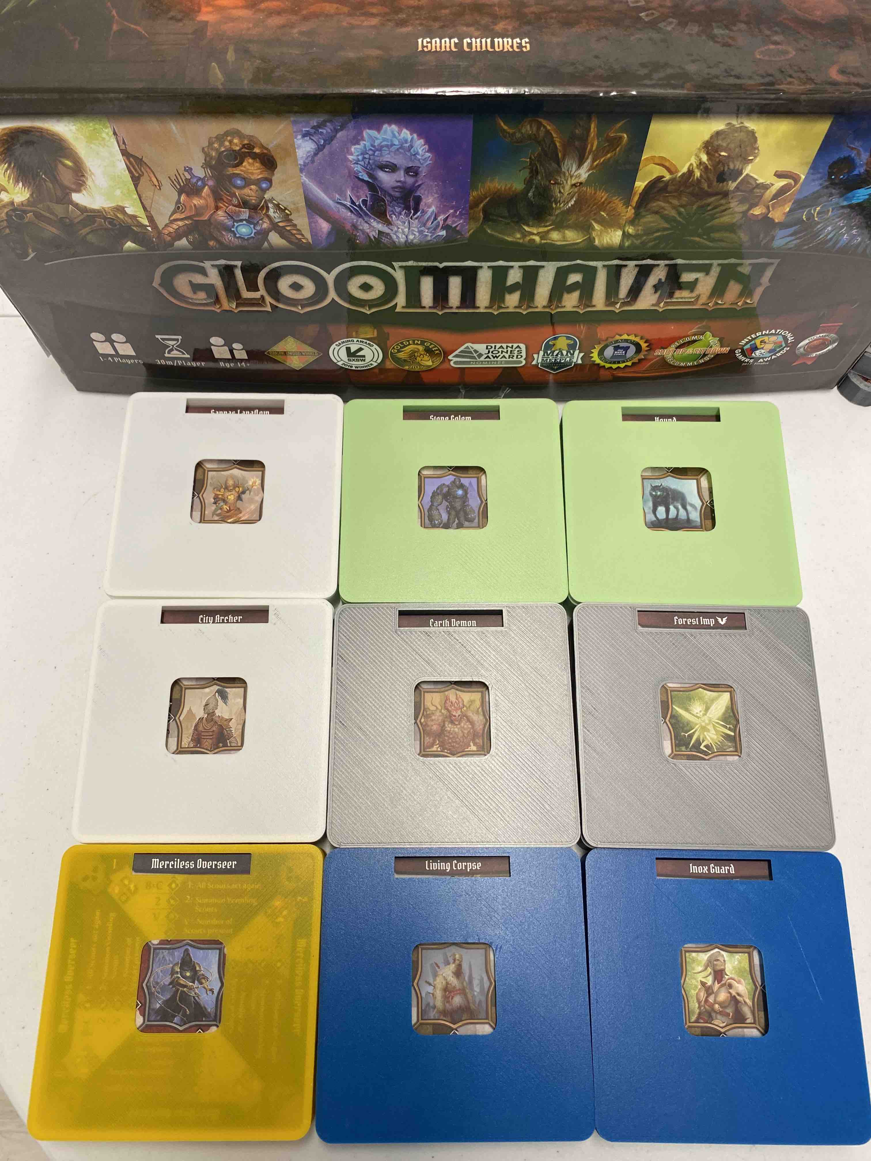 Gloomhaven Sleeved Cards Storage Organizer