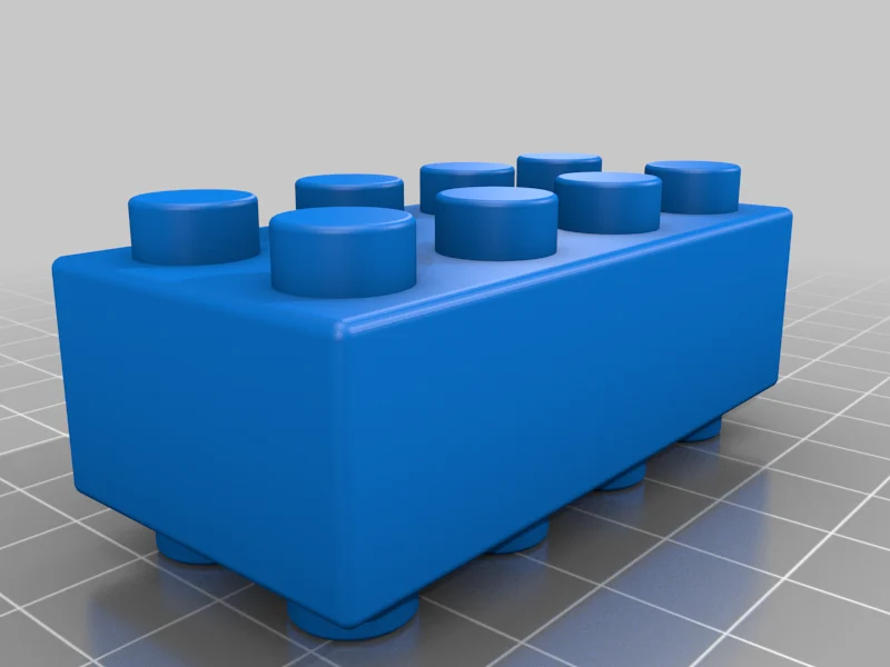 double or no Pin Brick / Klemmbaustein (compatible Lego Duplo Bricks)