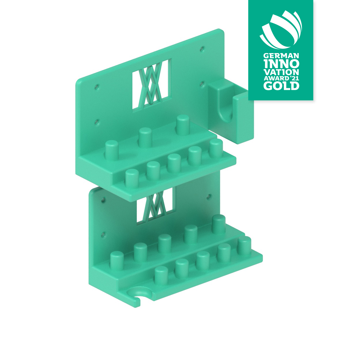 Tool Holder for Socket Wrench Set 20pcs 1/2" with Extension Bar and Sockets for Wall Mount 004