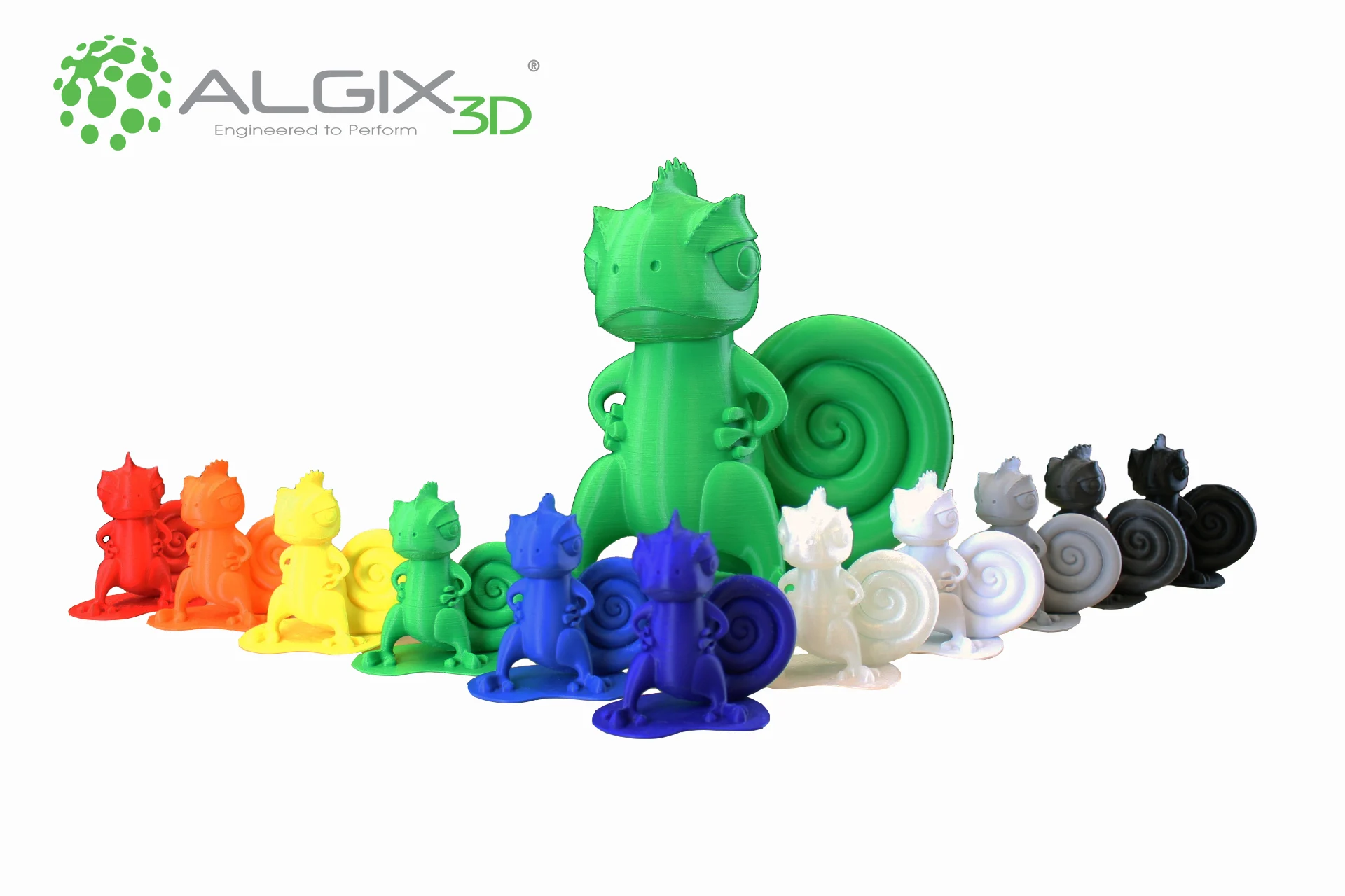 Chameleon mascot for Algix 3D