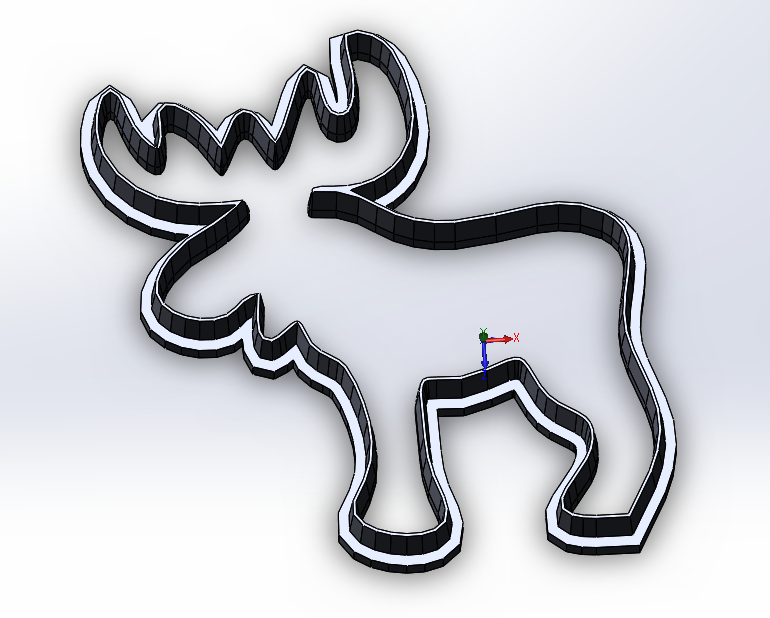 Moose cookie cutter