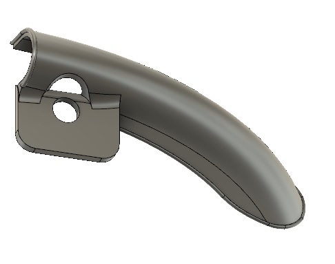 Minimotor Spider mudguard for rear brake disc