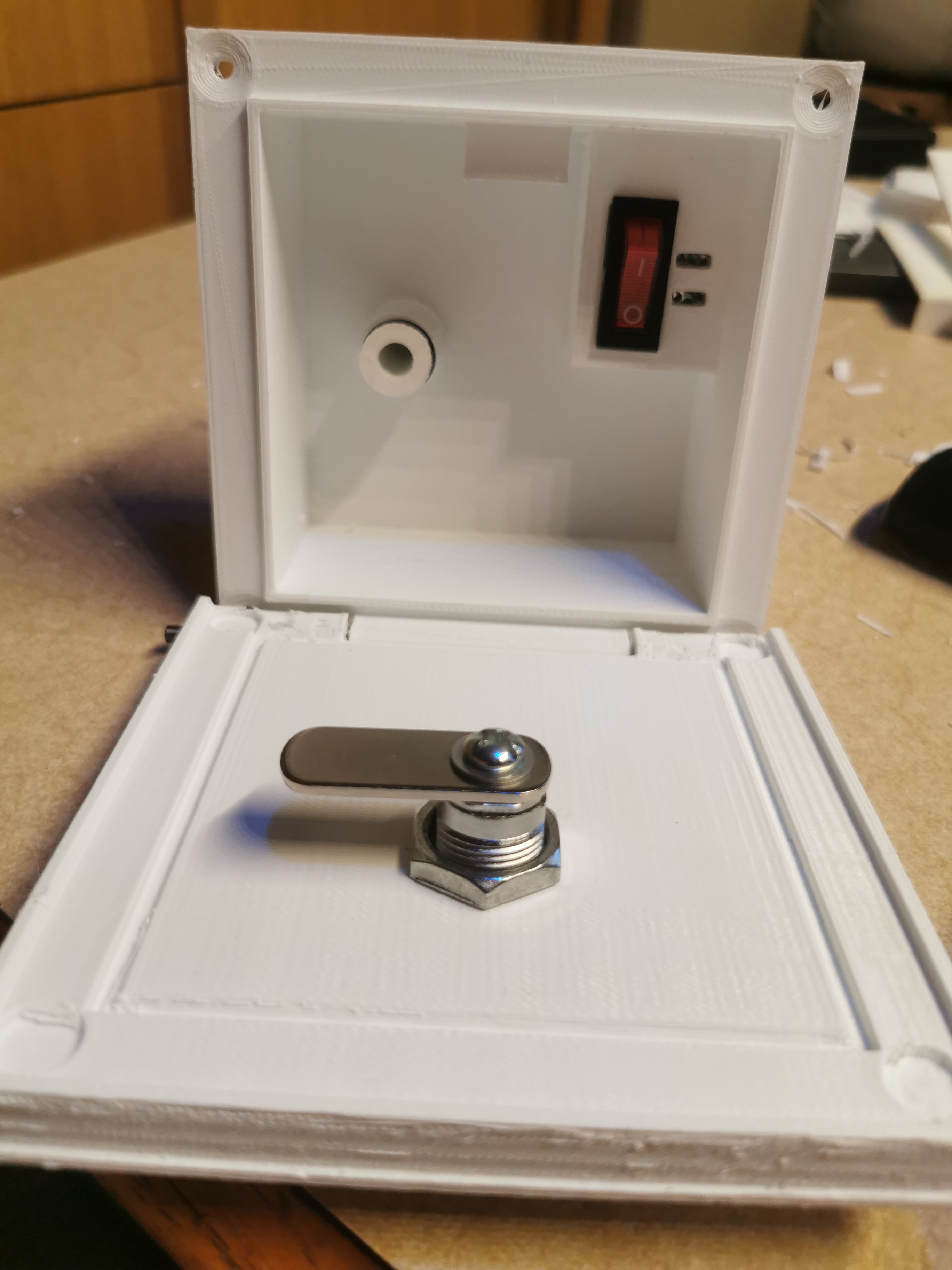 motorhome service flap for water and pump control