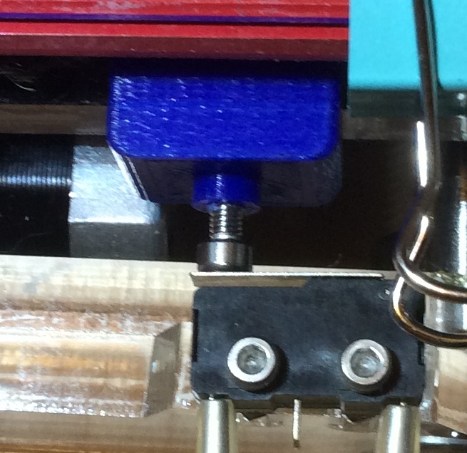GEEETech Prusa i3b Acrylic Y-axis adjustable endstop extension