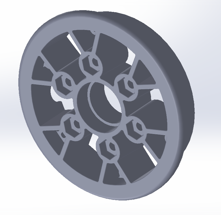 8" pneumatic wheel hub for FRC