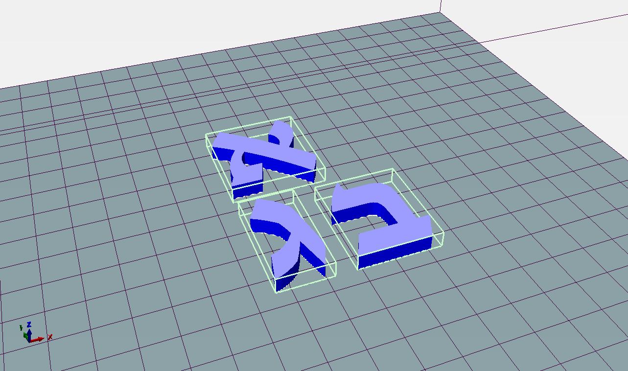 Hebrew letters