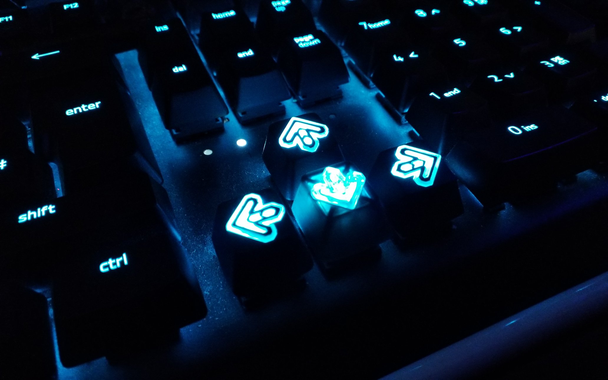 DDR style cherry mx keycaps