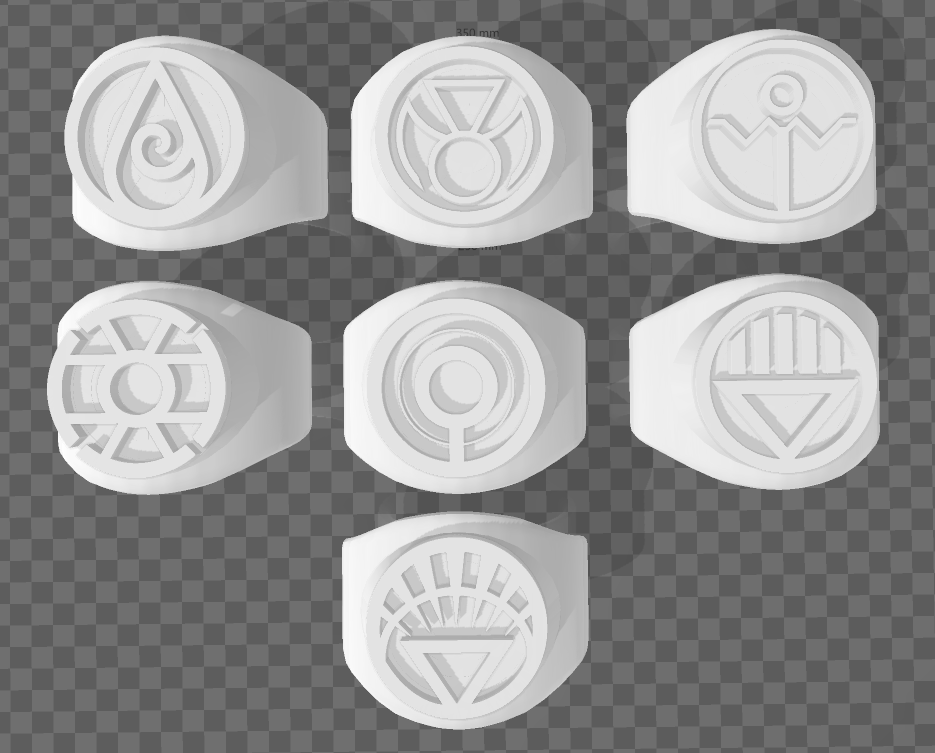 New Lantern Corps Rings