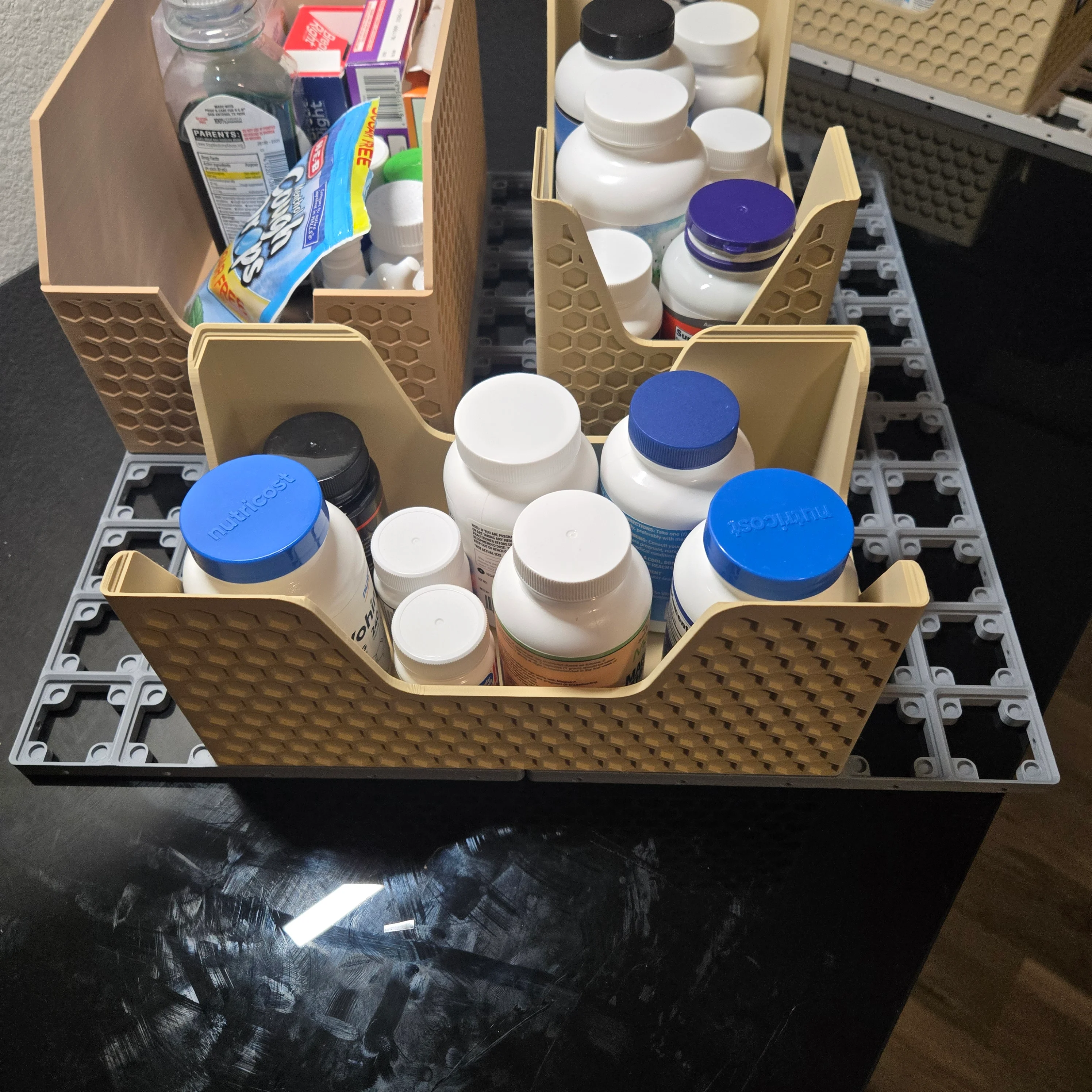 Gridfinity Misc Washroom Bin Collection - Medicine, Hygiene, etc.