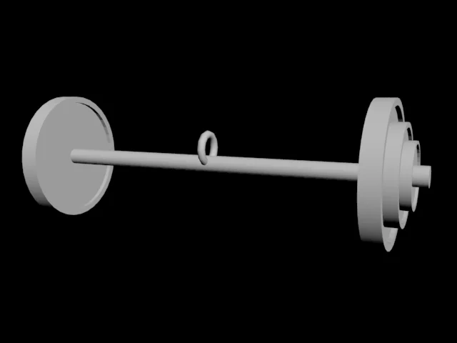 Barbell, Dumbbell Keyring