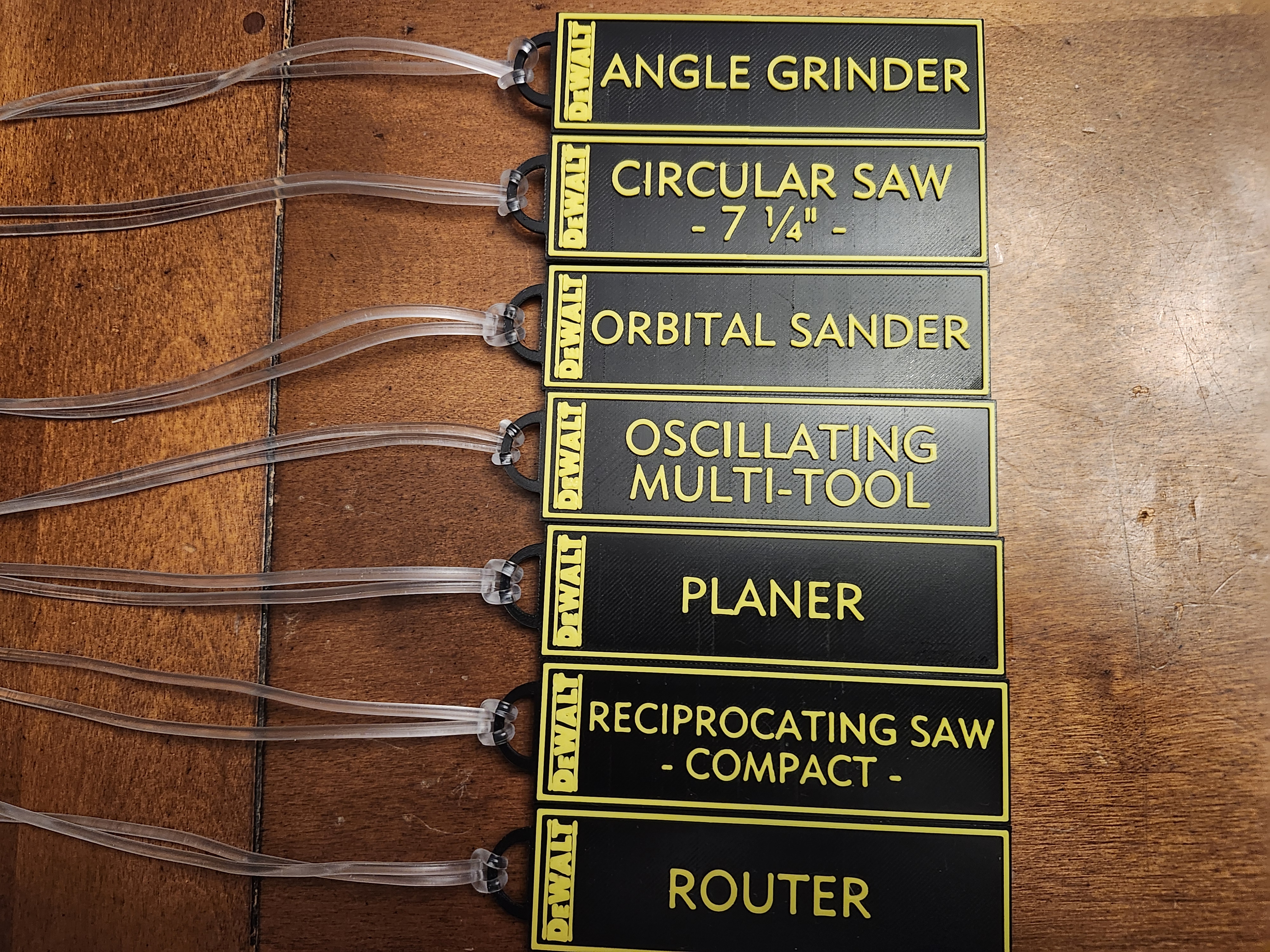 DeWalt Tool Bag Tags