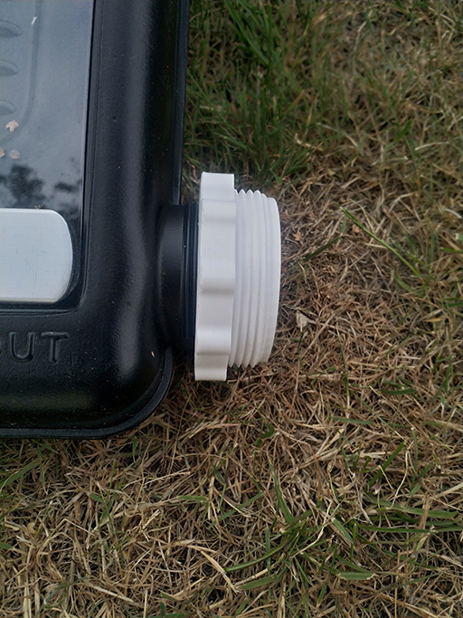 Intex pool 1.5" hose to Steinbach solarpanel