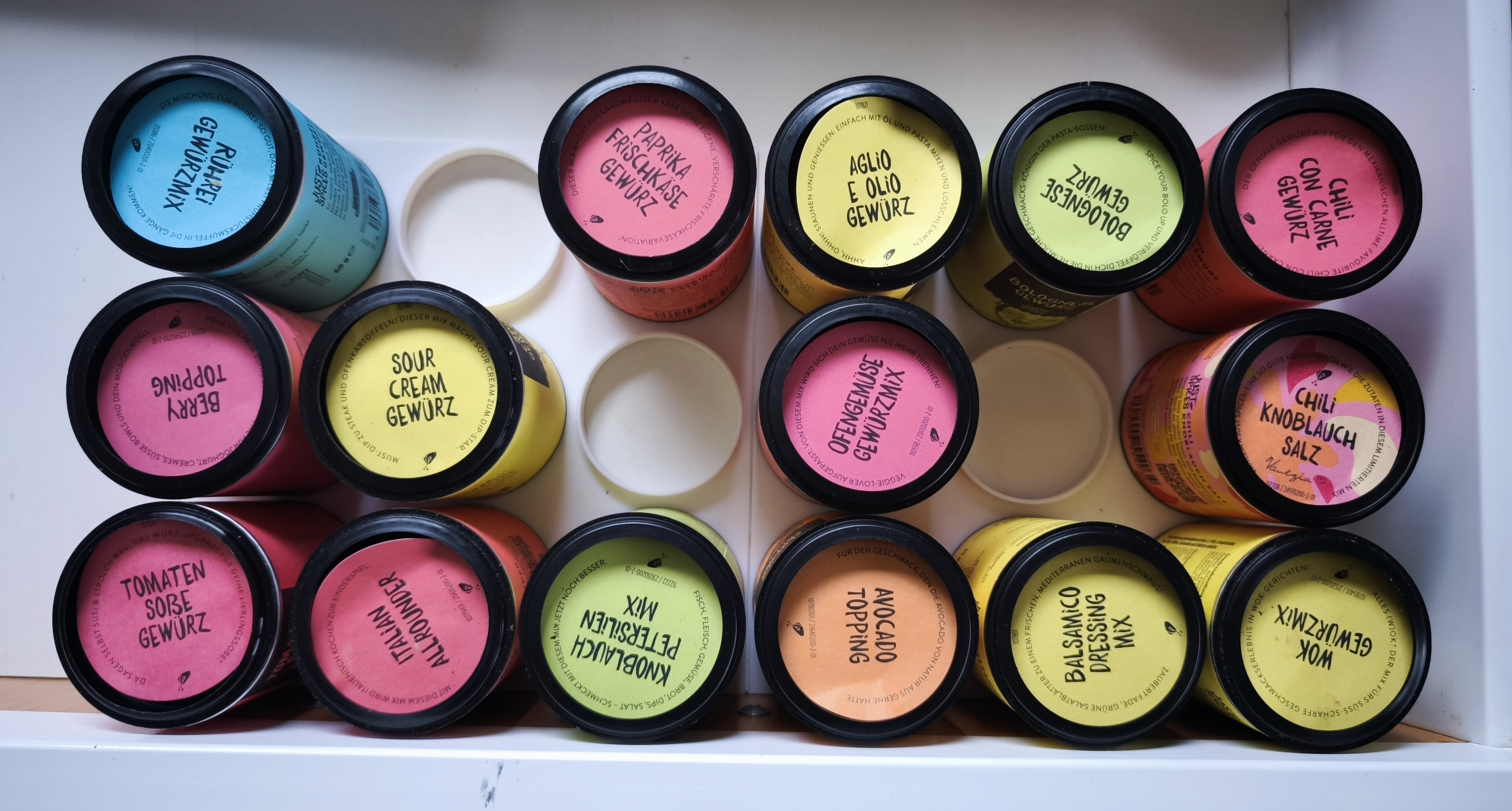 Just Spices - Insert for drawers (3, 6 or 9 per Insert)