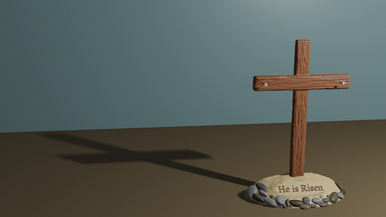 Easter Crucifix Cross (He Is Risen)