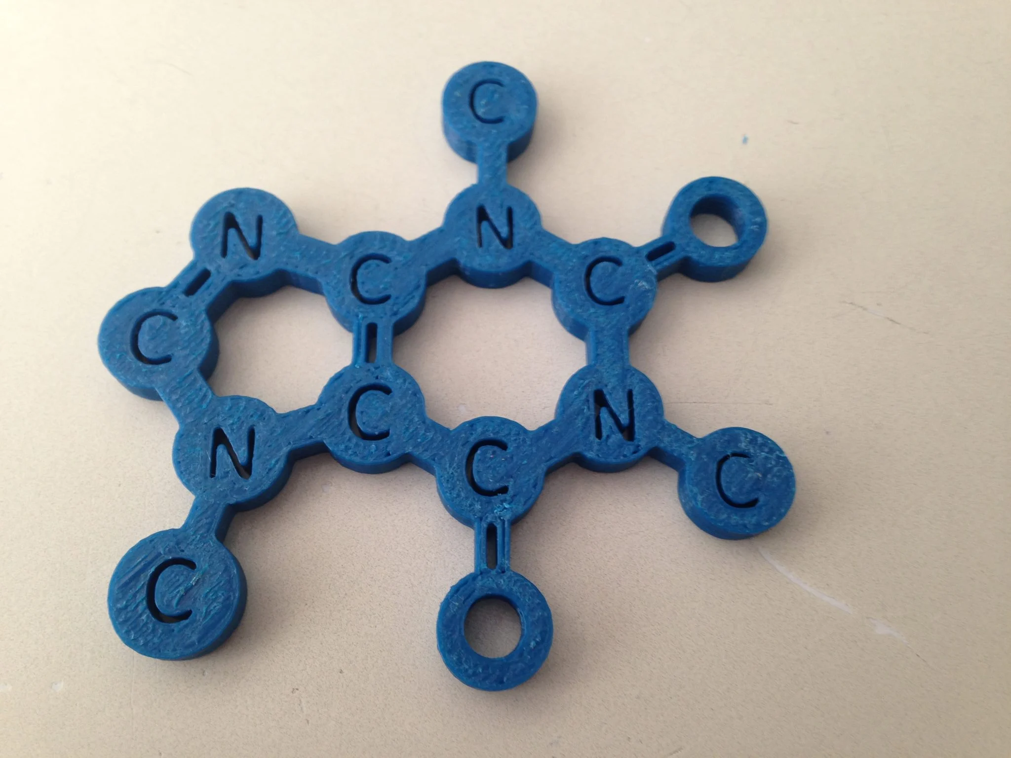 This is the caffeine molecule, you can use it as a coffee mug placemat