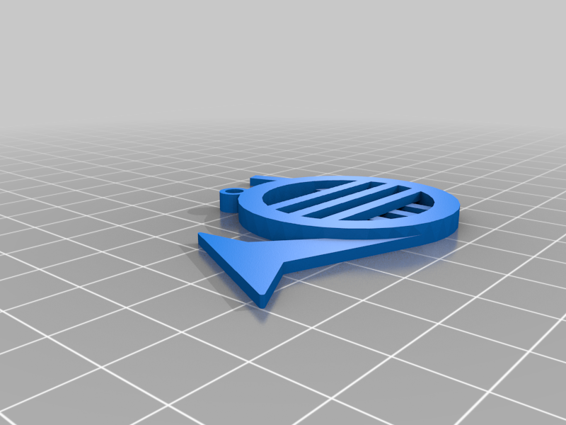 Blue French Horn Keychain (How I met your mother)