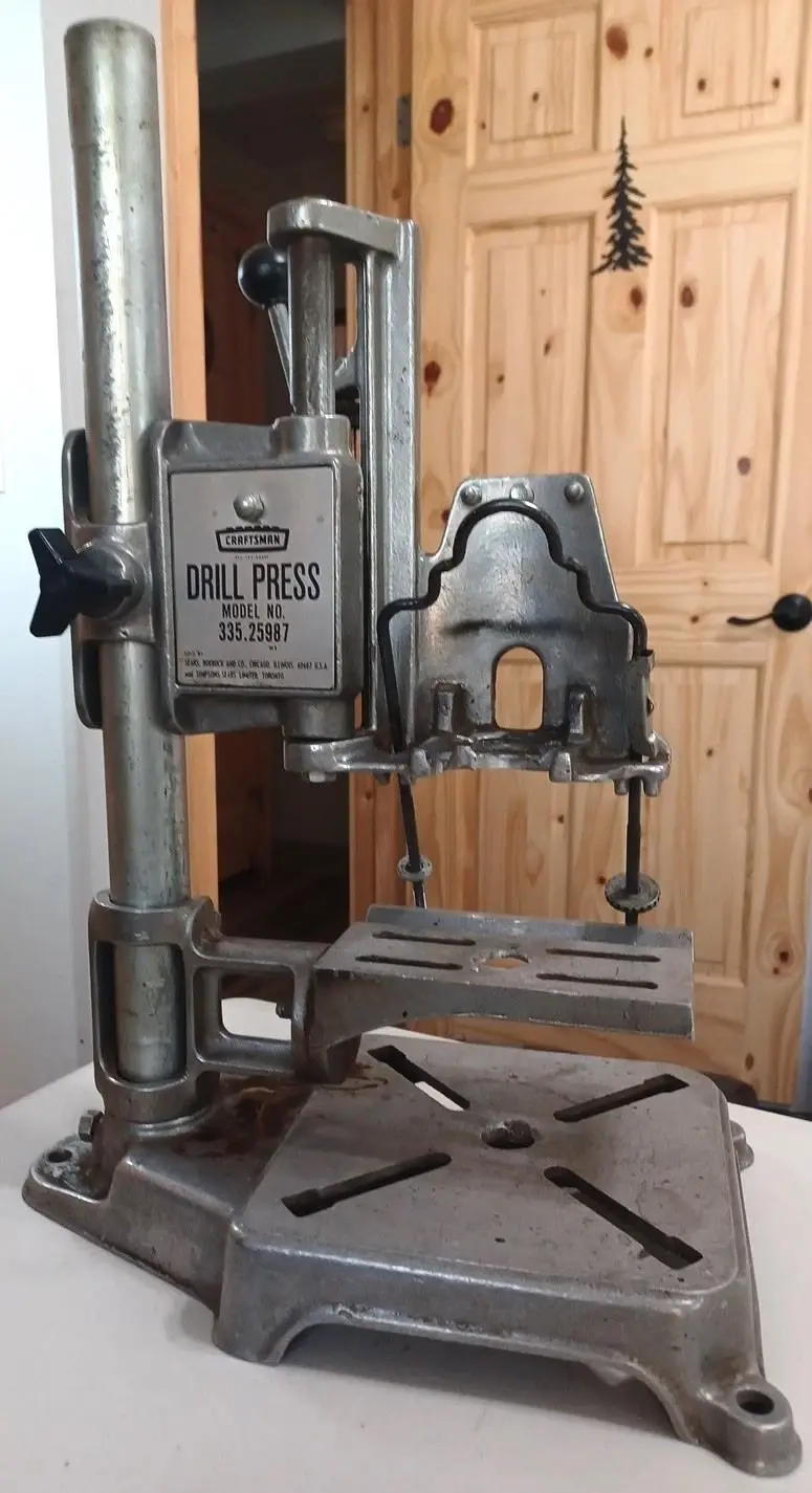 Drill Adapter (on modern drill ) for vintage CRAFTSMAN 335.25987 drill press stand