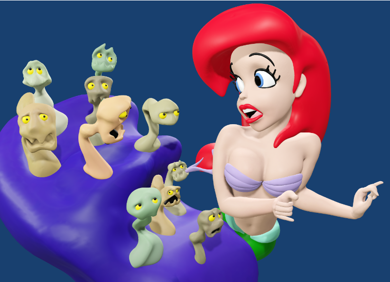 Little Mermaid Pin-up