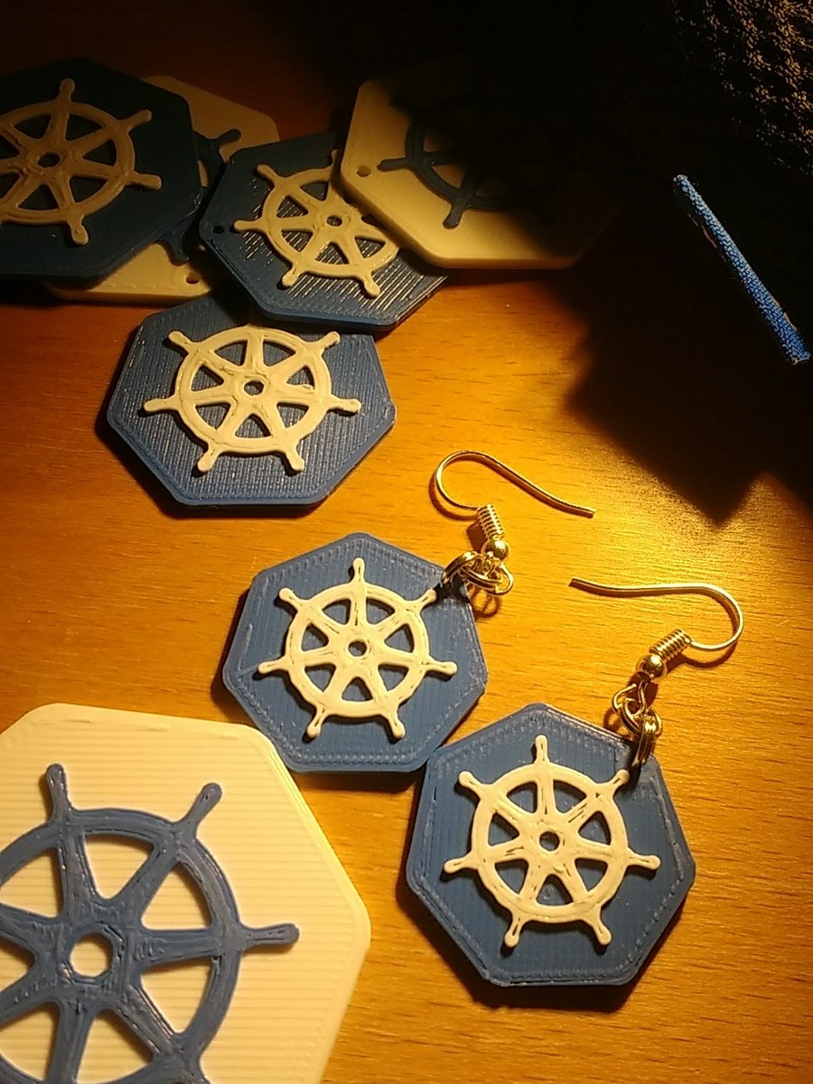 Kubernetes Earrings