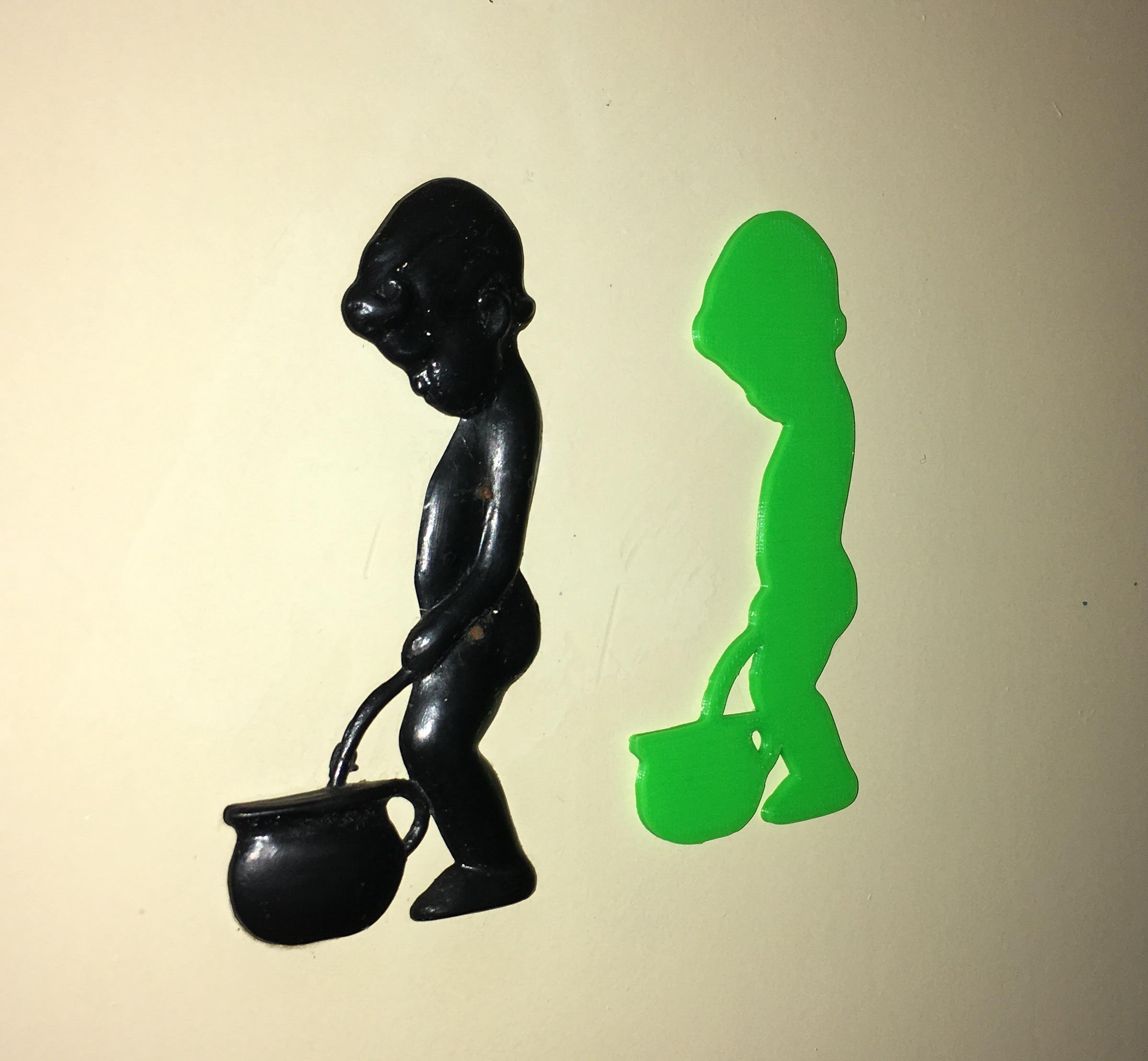 Replica of the vintage Soviet WC / toilet / bathroom sign