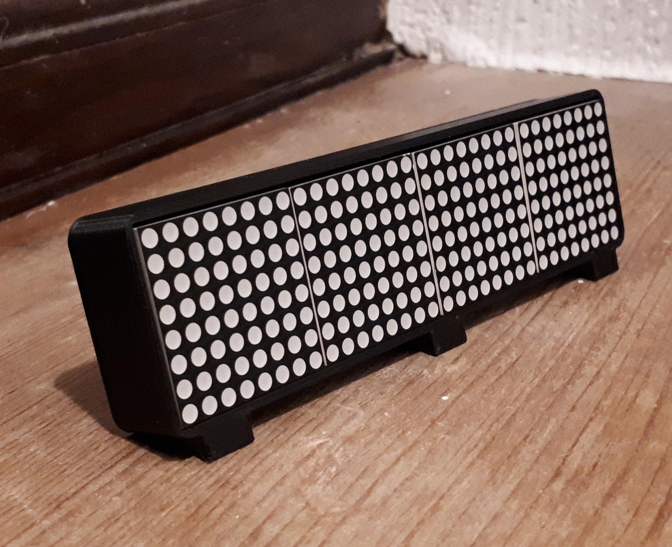 32x8 LED display enclosure box case MAX7219 with ESP8266 D1 mini
