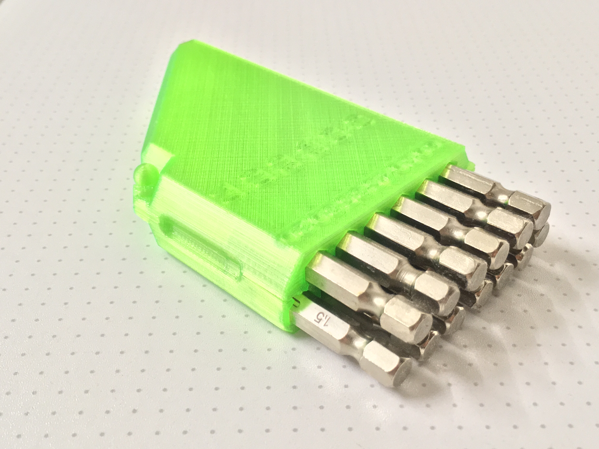 Hex Drill Bit Case (TPU) For 13Pcs Drills 6.5mm-1.5mm