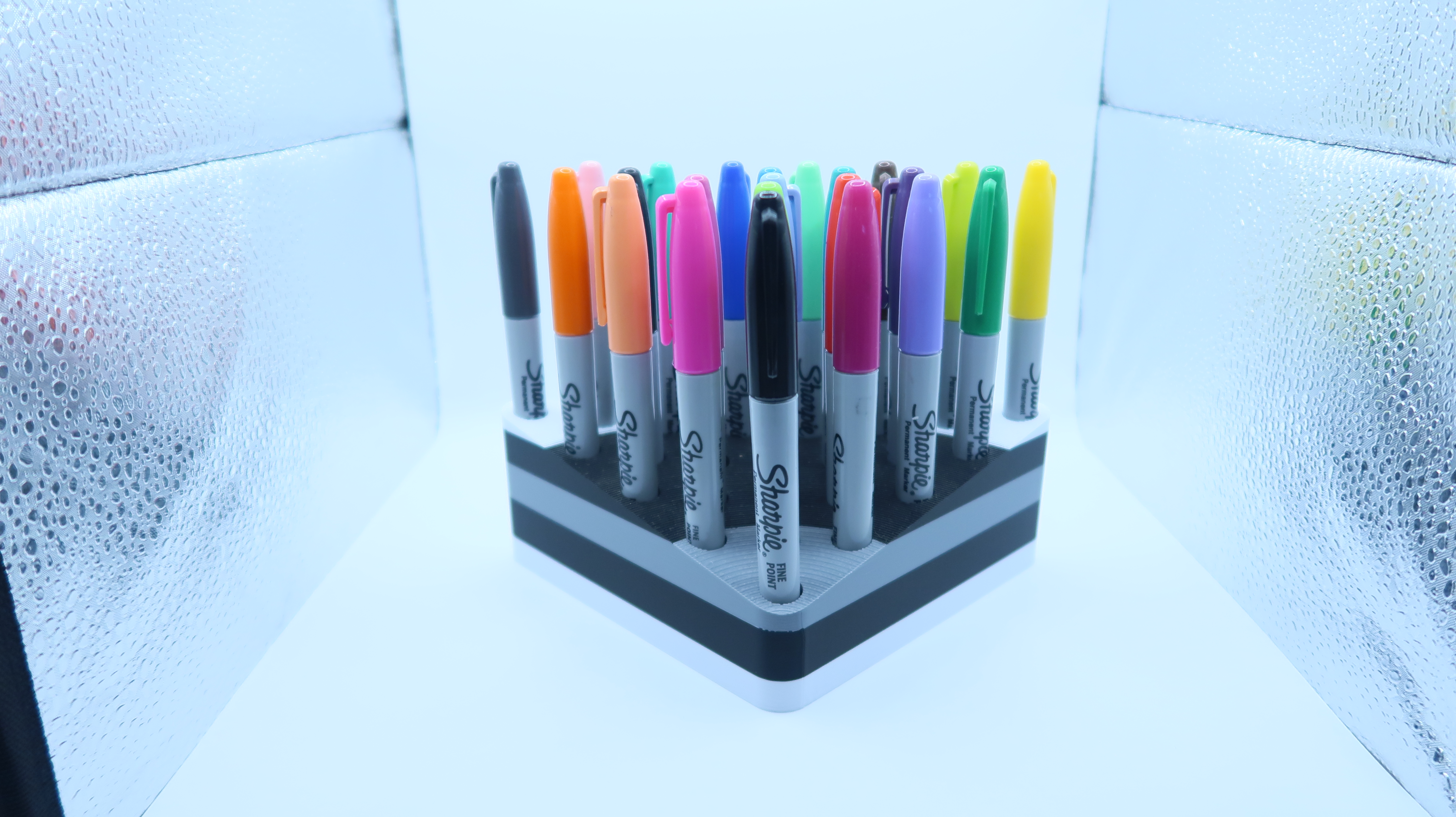 24 Sharpie Holder - Clean and Organized Desk Tool