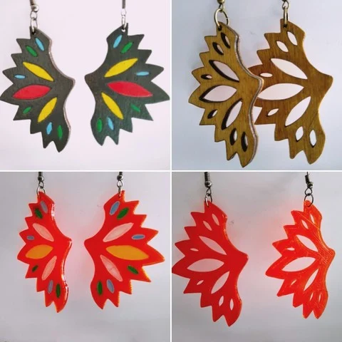 Boucles d'oreille papillon / Butterfly earrings