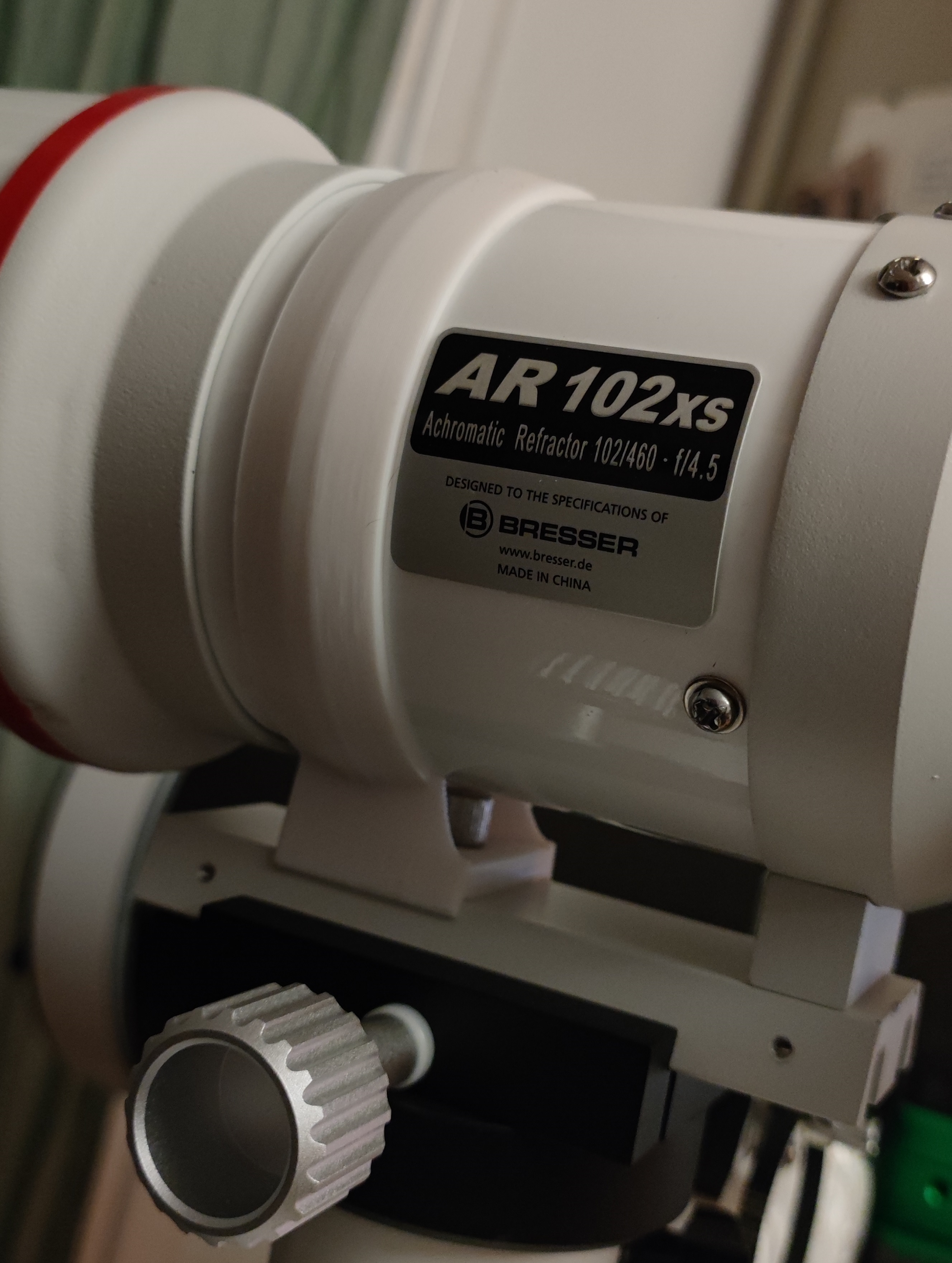 Bresser AR102 telescope dovetail renforcement