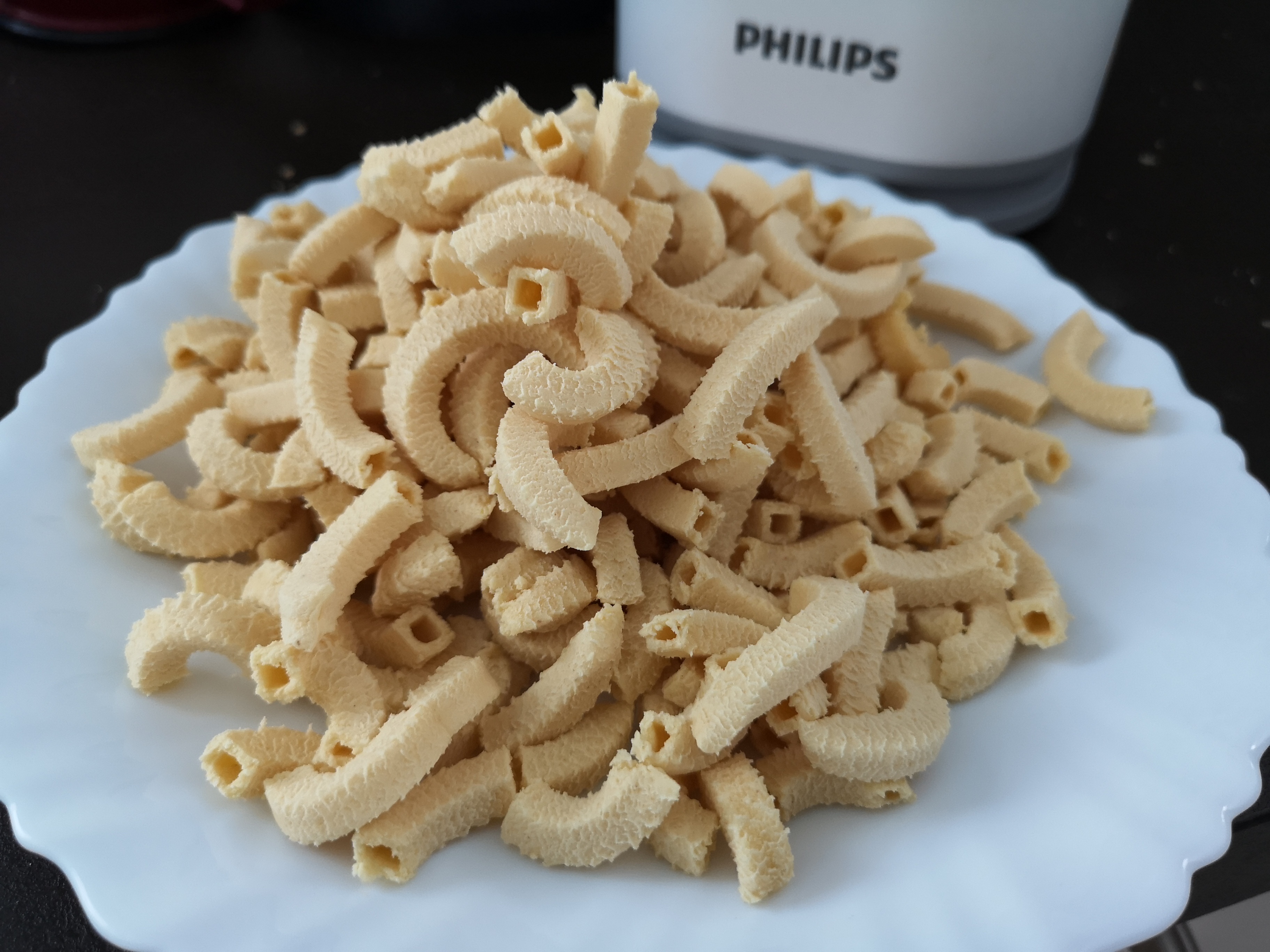 Square macaroni pasta disc for Philips Pasta Maker