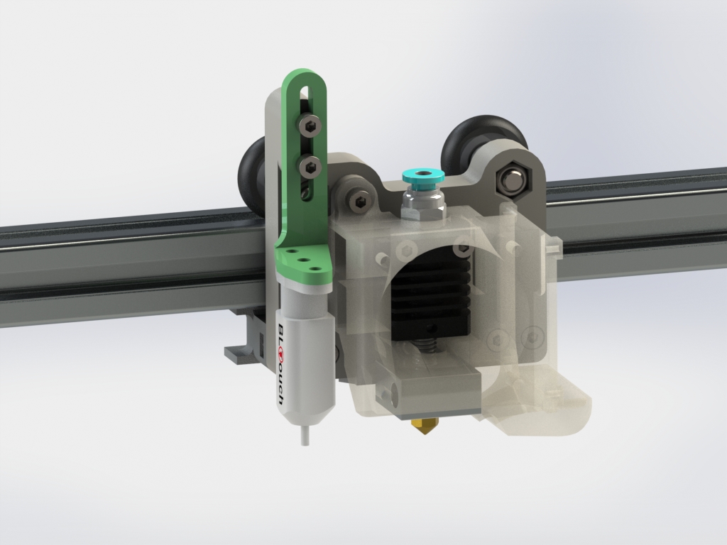 Anet e10 / e12 - Improved X-carriage - Belt parallizer - BLtouch