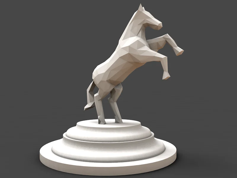 horse low poly style