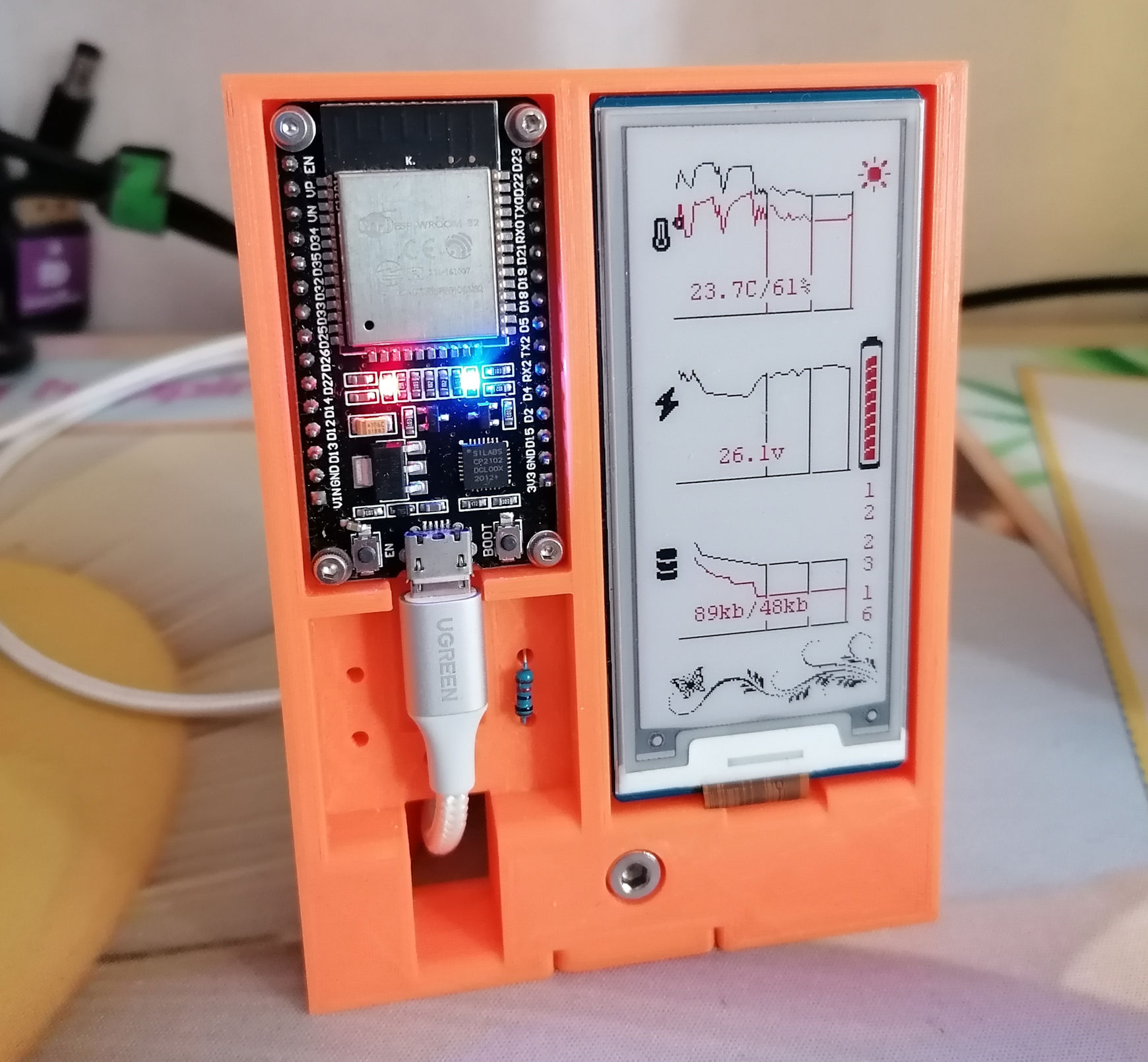 ESP32 Waveshare 2.9 inch pico ePaper display