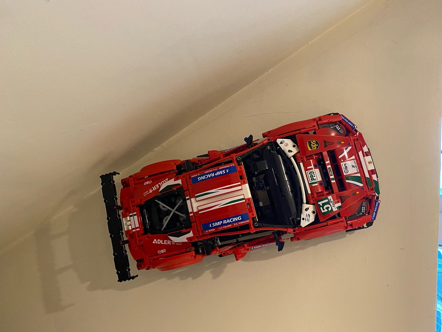 LEGO Ferrari 488 GTE 42125 Wall Mount