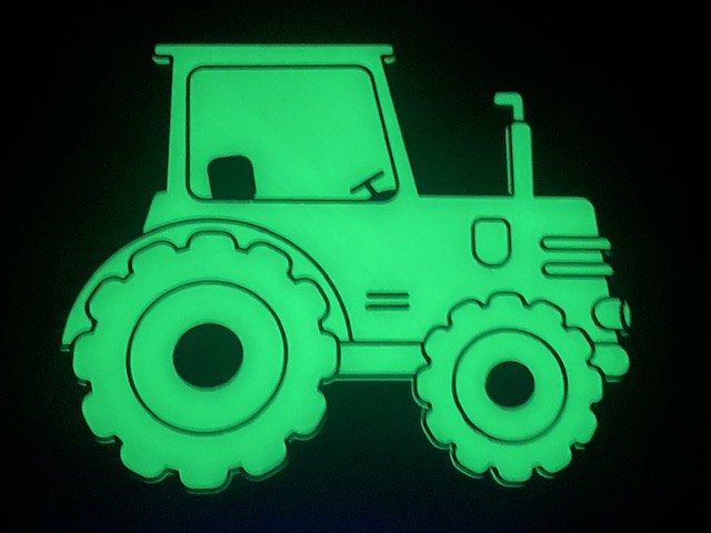 Glow in the dark tractor for boys