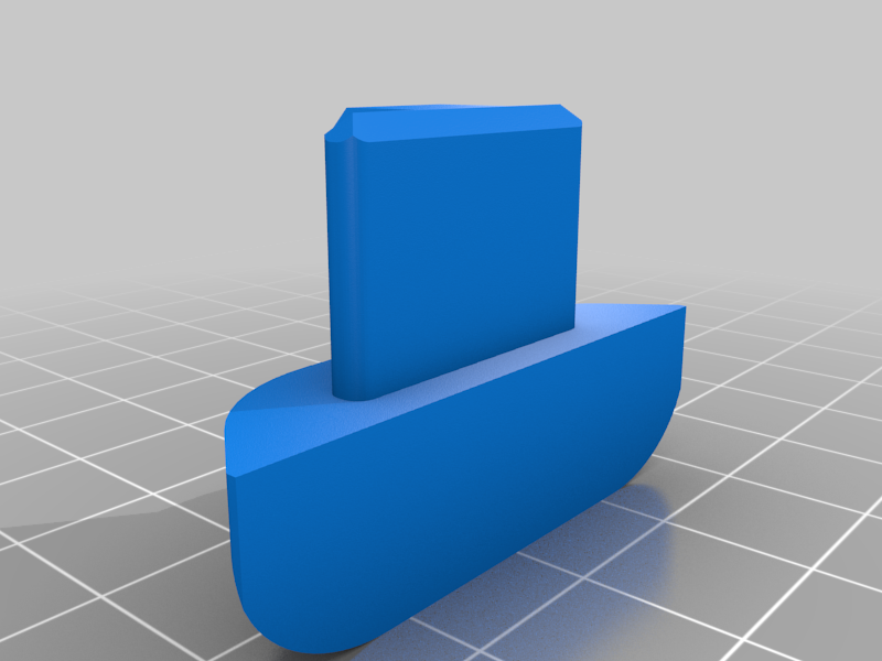 Airline rail end cap