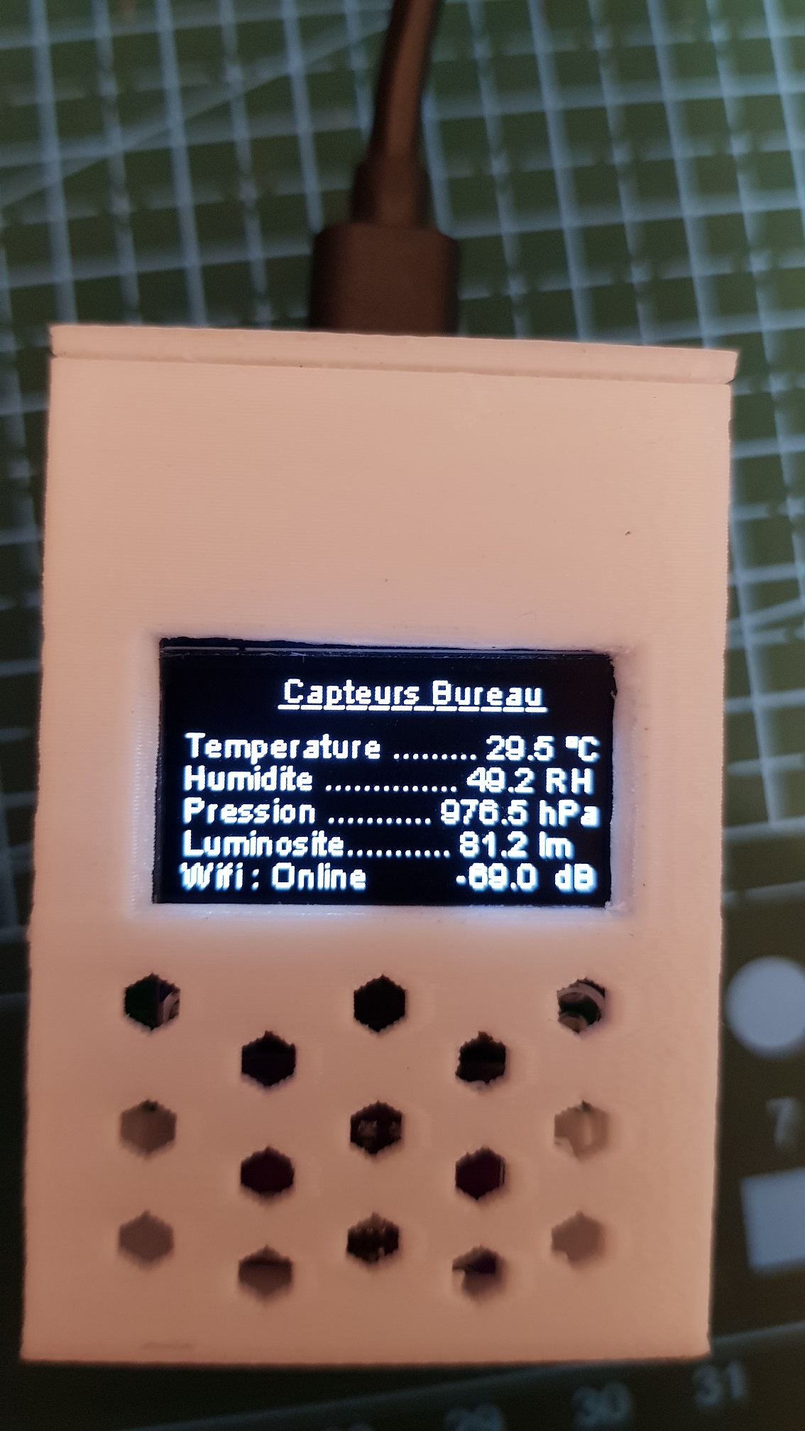 Weather Station Oled 0.96 V3 with Home Assistant