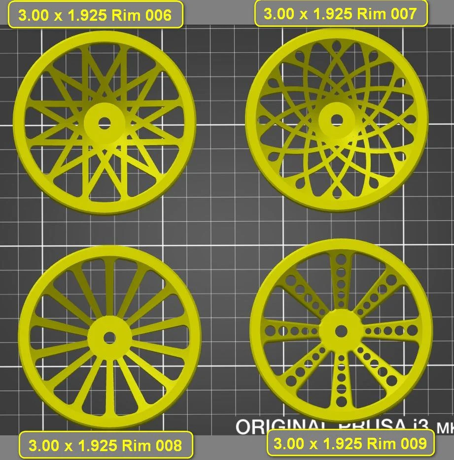 Traxxas 3.00 x 1.925 Rims for Rustler 2x4 and 4x4 Trucks