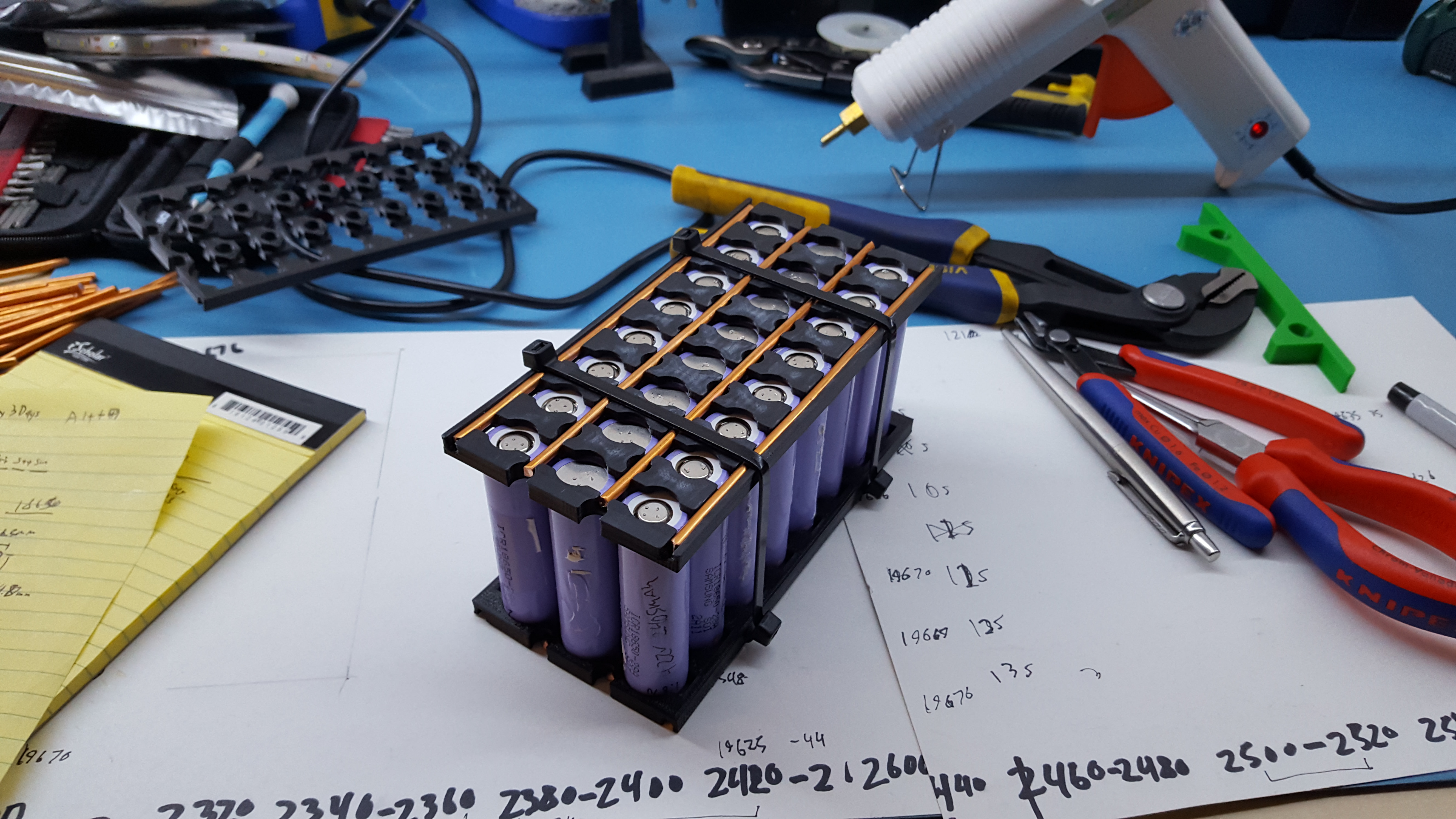 18650 holder for e-bike and other projects