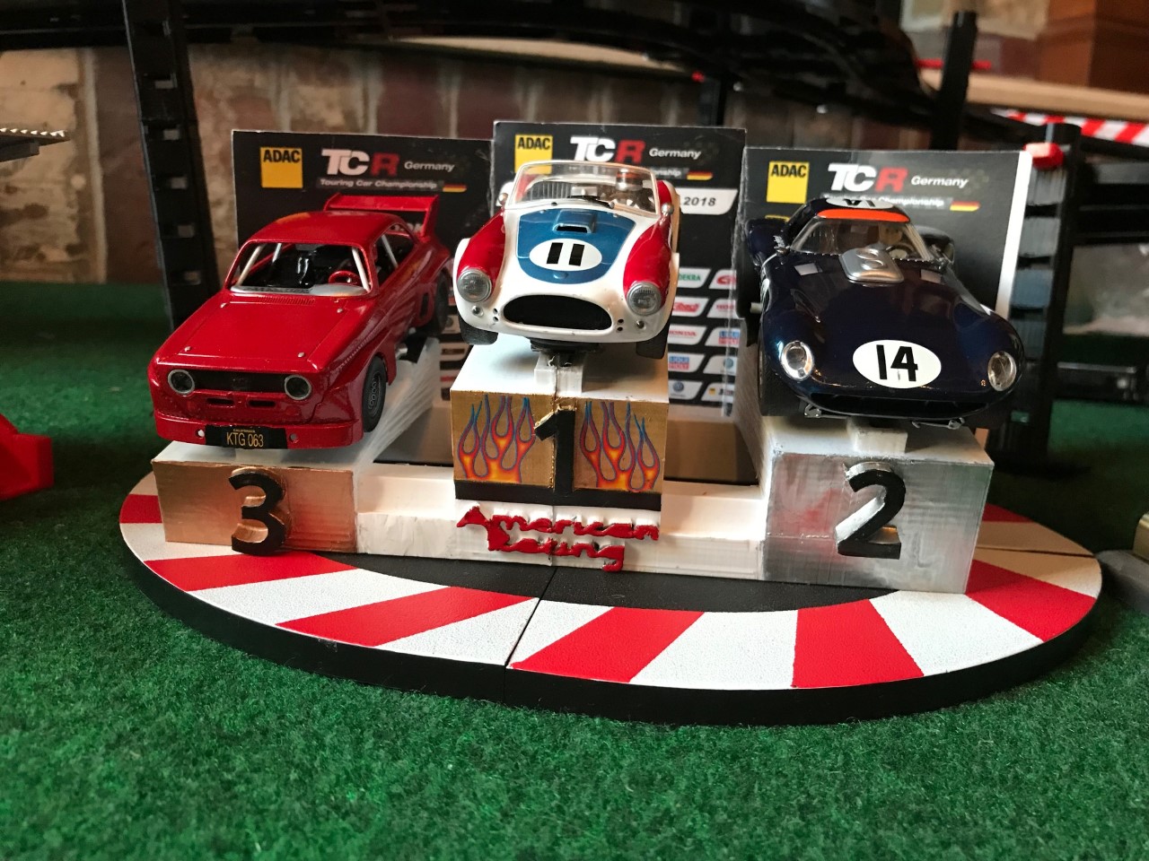 Slot car podium Carrera digital